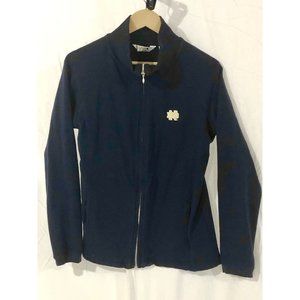 Lady Irish University of Notre Dame Zip Up Jacket Women Size XL -VGC